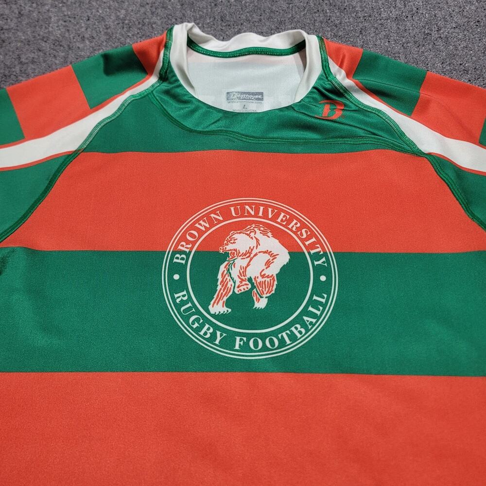 Brown Bears Jersey Mens Large 2012 Green Orange Ireland Rugby Shirt 8 Turley